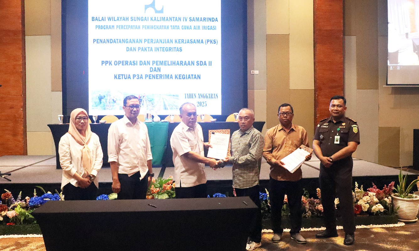 BWS Kalimantan IV Samarinda Dukung Ketahanan Pangan Melalui Program P3-TGAI Tahun 2025