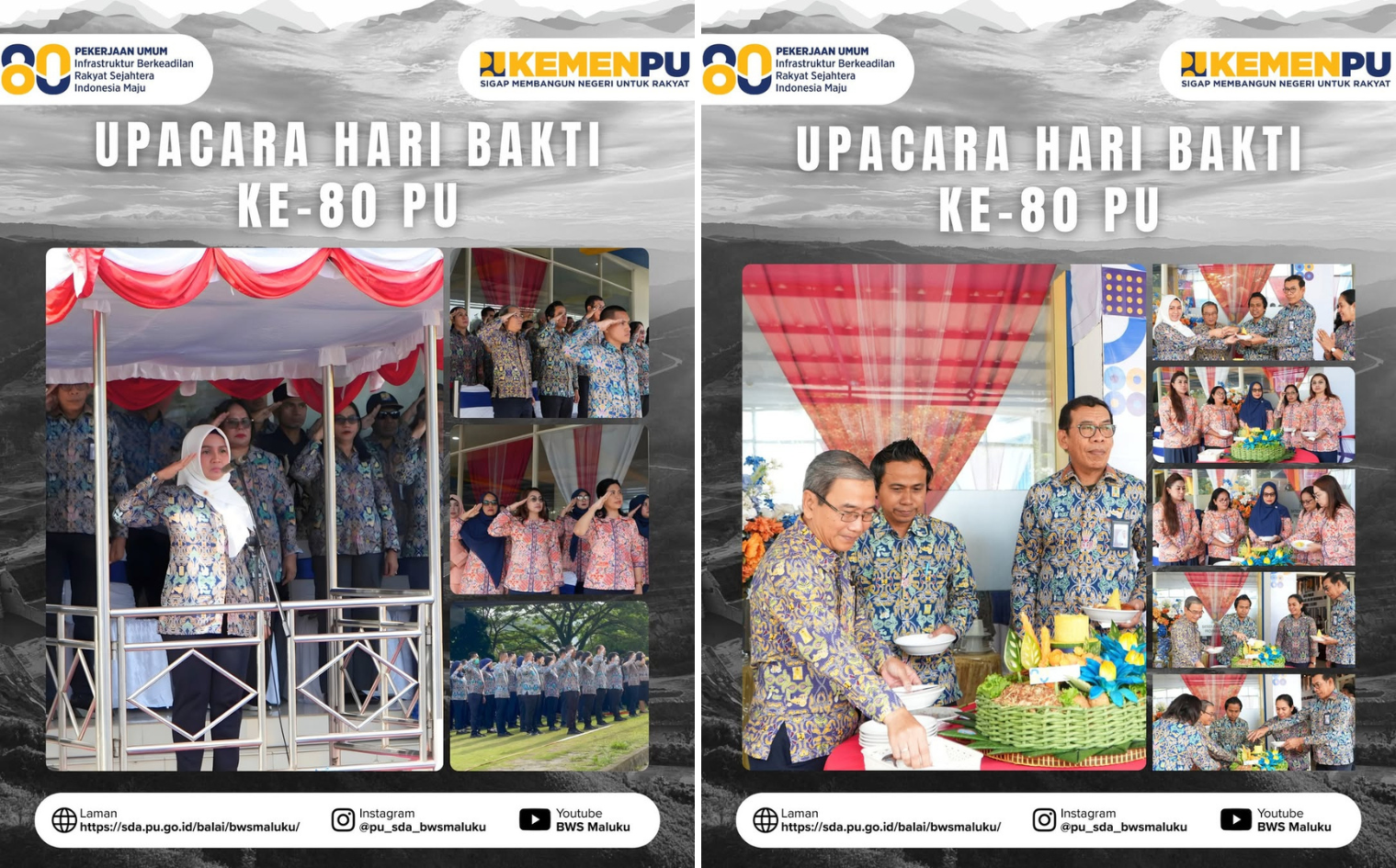 UPACARA HARI BAKTI PU KE-80