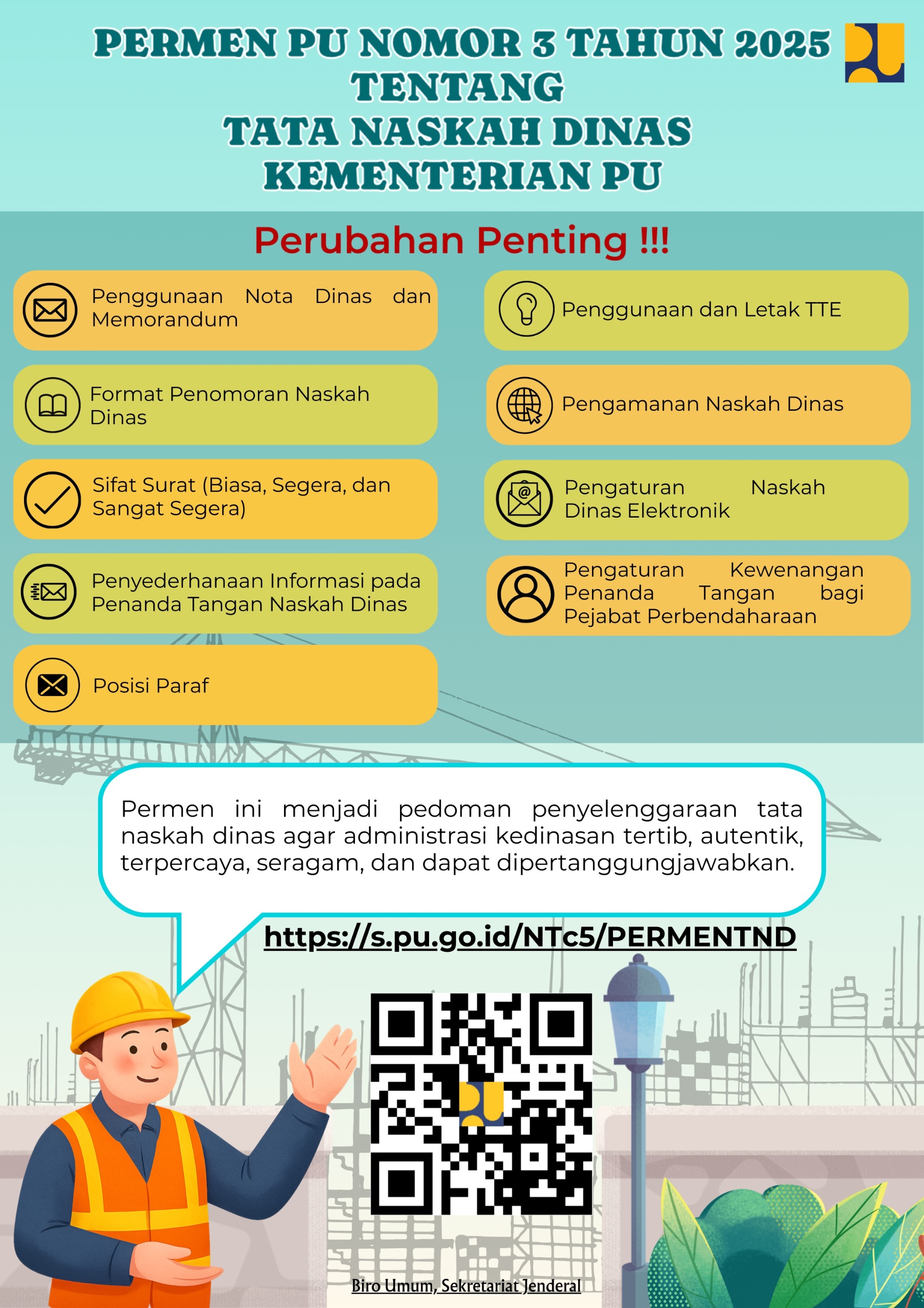 Tata Naskah Dinas Kementrian Pekerjaan Umum