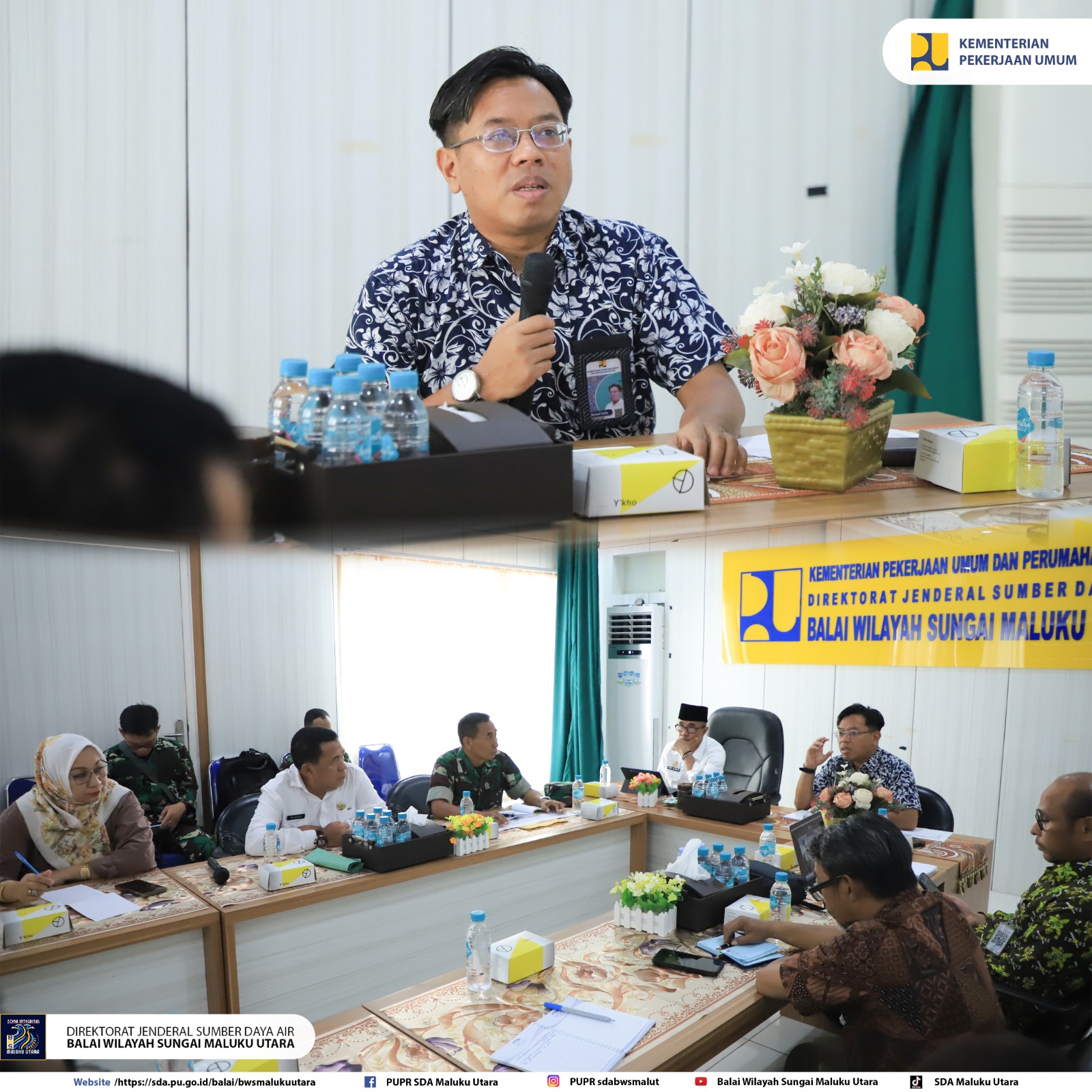 Rapat Koordinasi Swasembada Pangan Tahun Anggaran 2025 Provinsi Maluku Utara di laksanakan di Ruang Rapat Balai Wilayah Sungai Maluku Utara