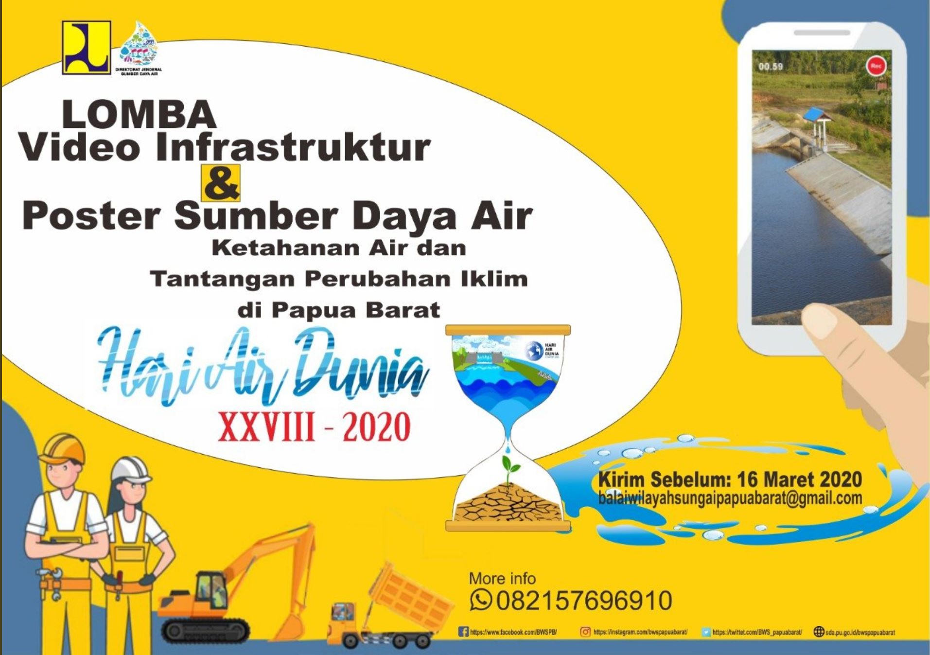 Lomba Video Infrastruktur dan Poster Sumber Daya Air