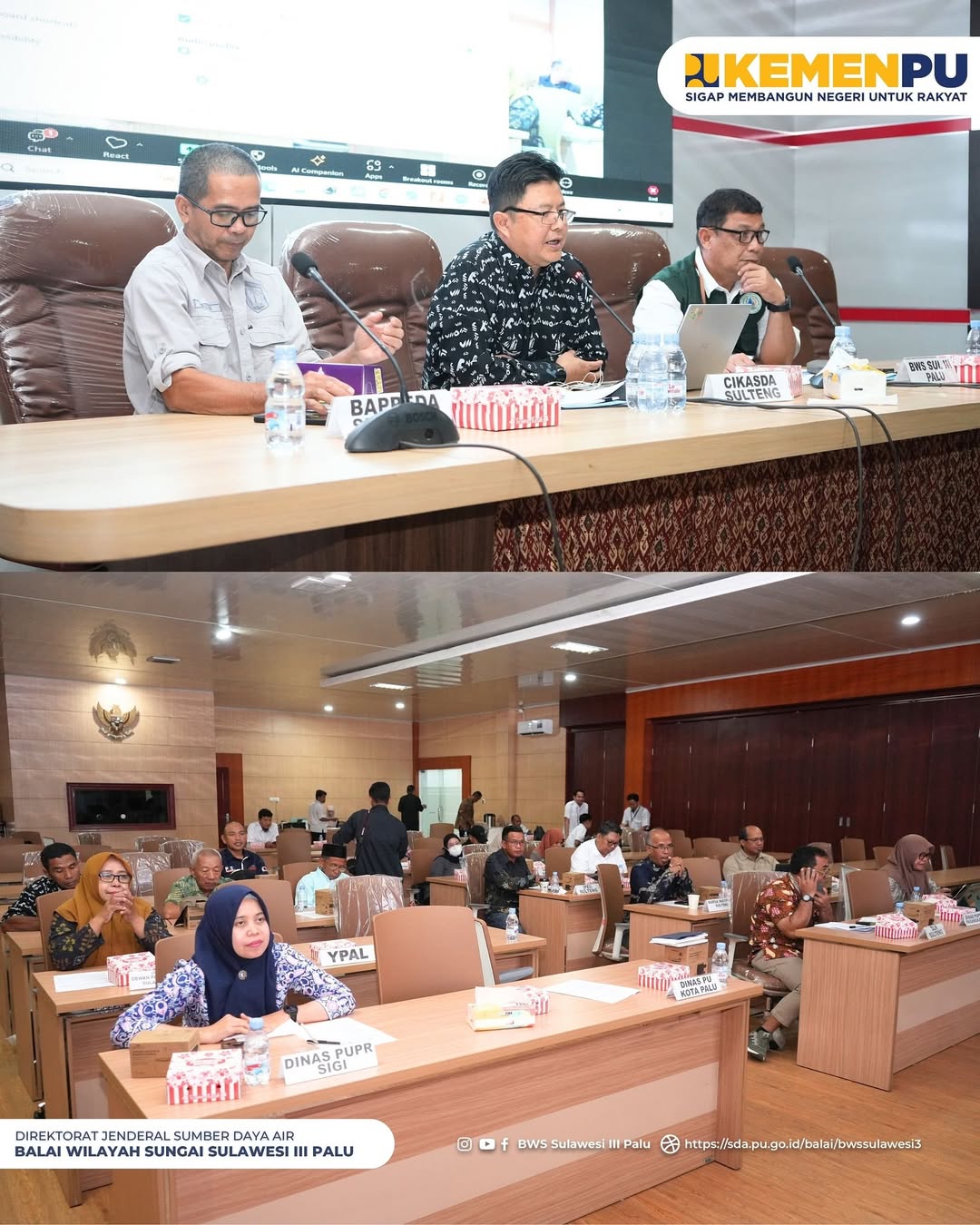 BWS Sulawesi III Palu Gelar Sidang Pleno IV Wilayah Sungai Palu-Lariang