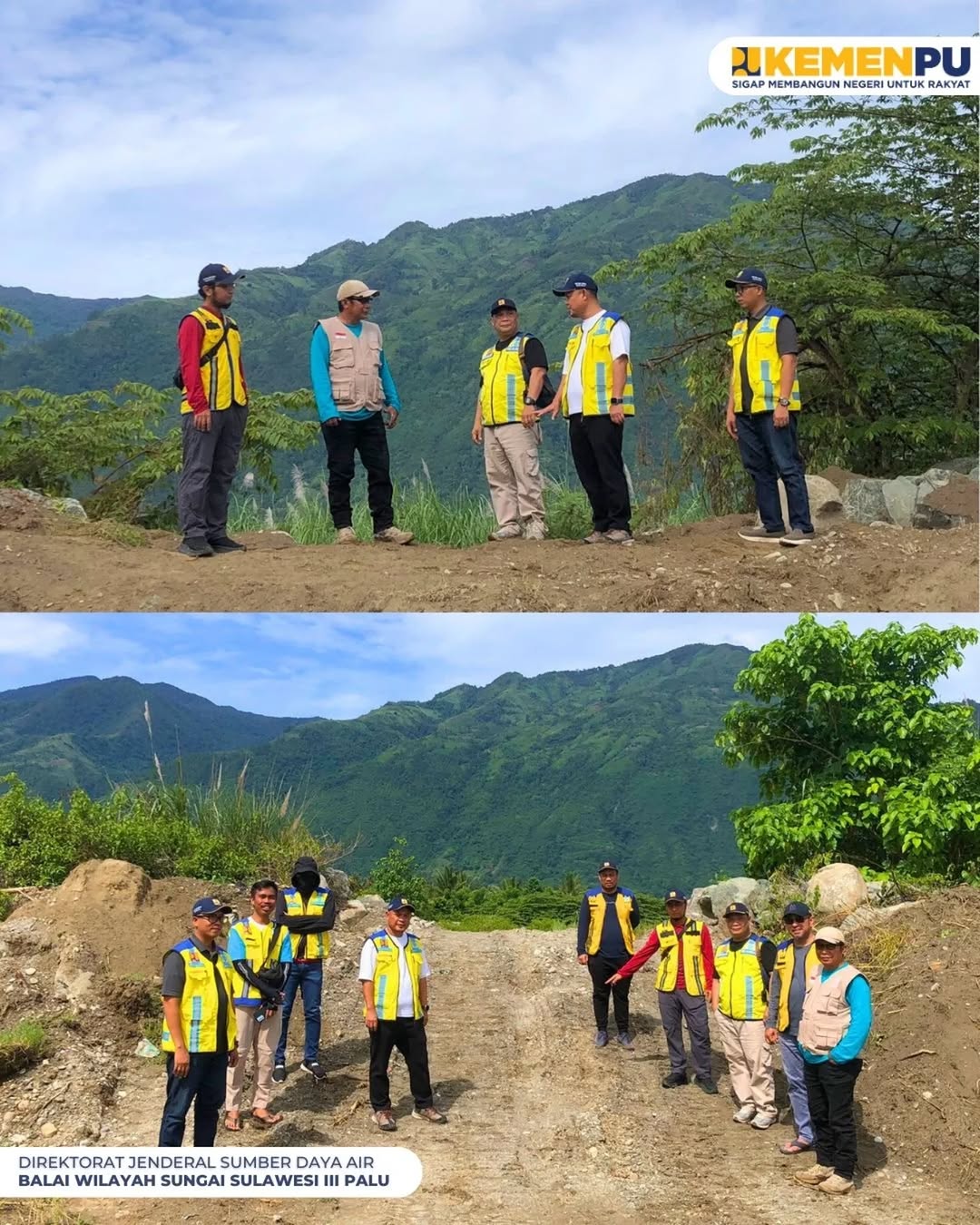 BWS Sulawesi III Palu Melakukan Tinjauan Lapangan Adanya Informasi dan Pengaduan Pembongkaran Tanggul Sungai di Desa Tulo Kec. Dolo Kab. Sigi