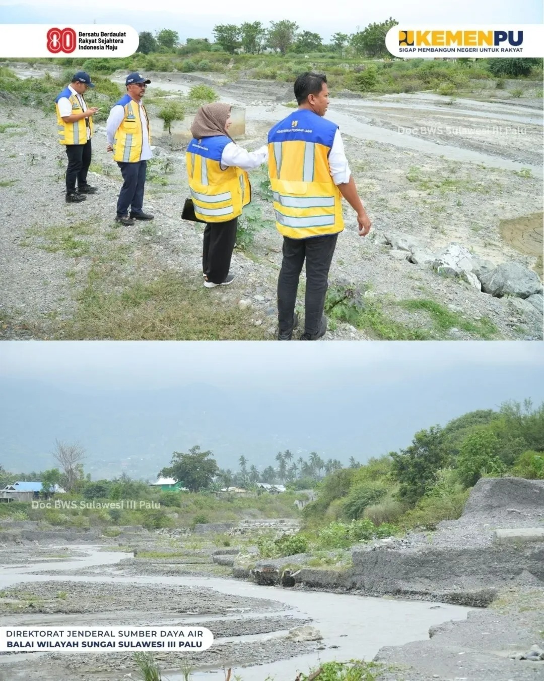 BWS Sulawesi III Tinjau Lokasi Erosi Sungai Sombe Lewara