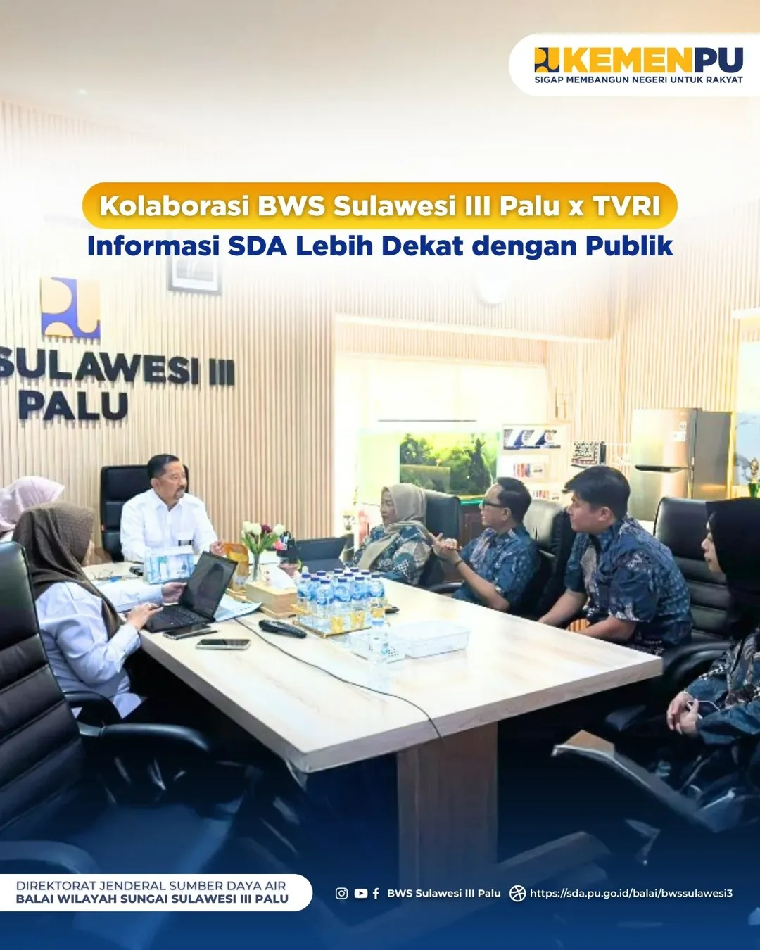 Kolaborasi BWS Sulawesi III Palu dengan TVRI