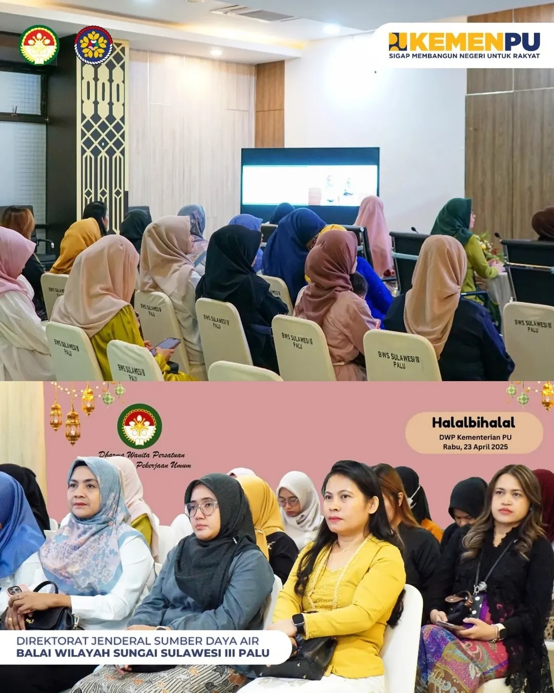 paguyuban-balai-upt-provinsi-sulawesi-tengah-hadiri-halalbihalal-dwp-kementerian-pu-1446-h