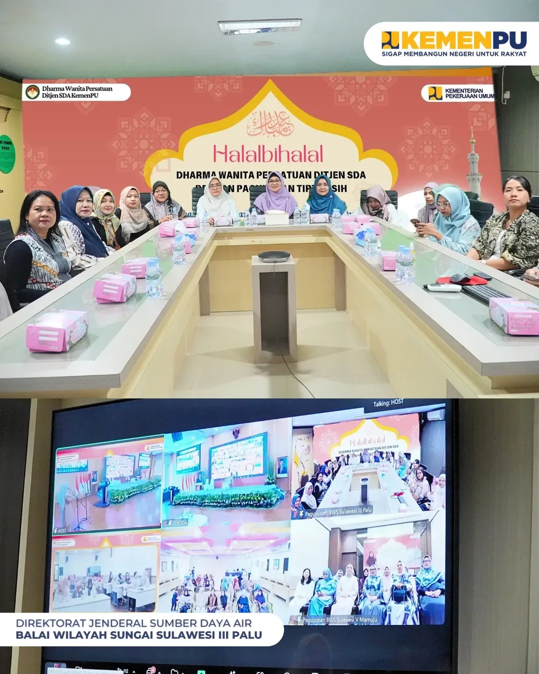 paguyuban-balai-wilayah-sungai-bws-sulawesi-iii-palu-turut-menghadiri-acara-halalbihalal--dwp-dirjen-sda