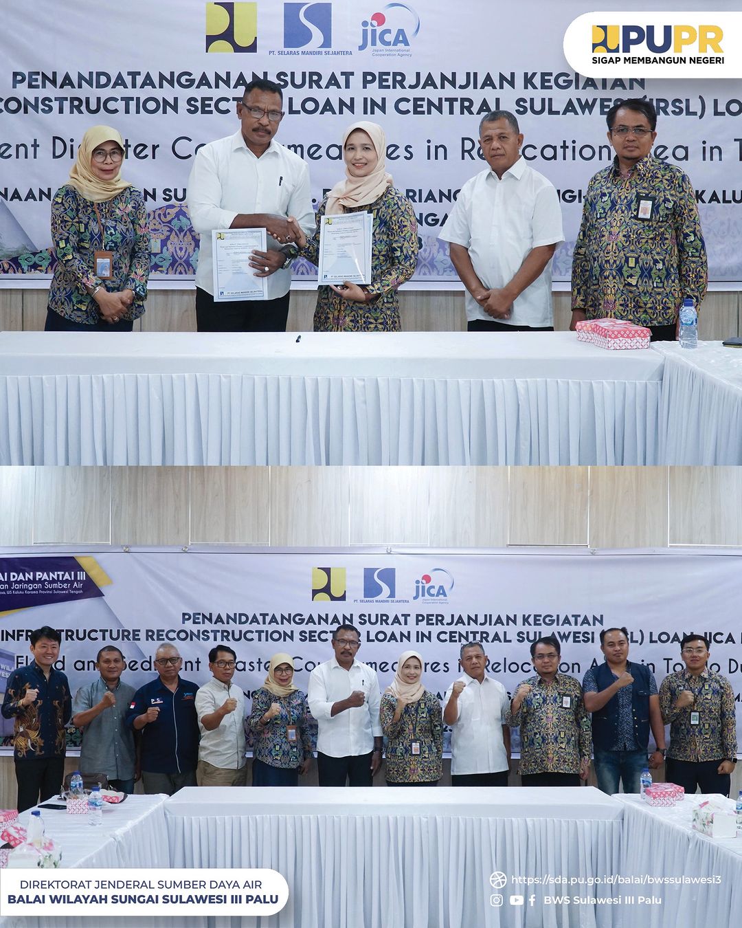 penandatanganan-surat-perjanjian-kontrak-pada-kegiatan-infrastucture-reconstruction-sectore-loan-in-central-sulawesi-irsl