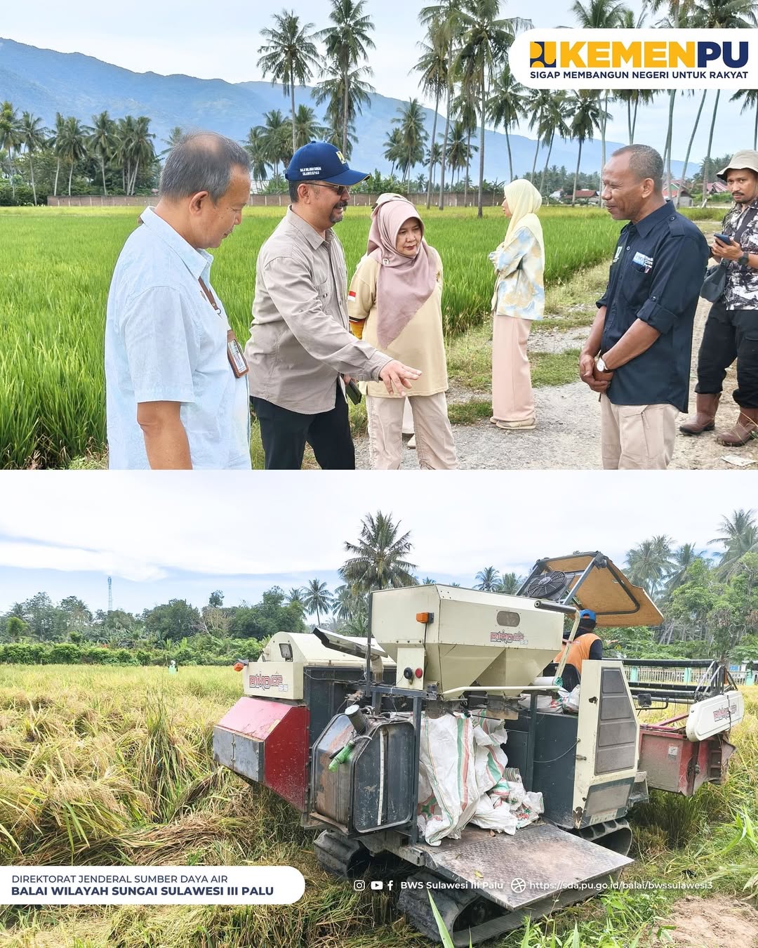 sinergi-kemenpu-dan-kementan-bws-sulawesi-iii-palu-dukung-gerakan-panen-padi-di-sigi sinergi-kemenpu-dan-kementan-bws-sulawesi-iii-palu-dukung-gerakan-panen-padi-di-sigi