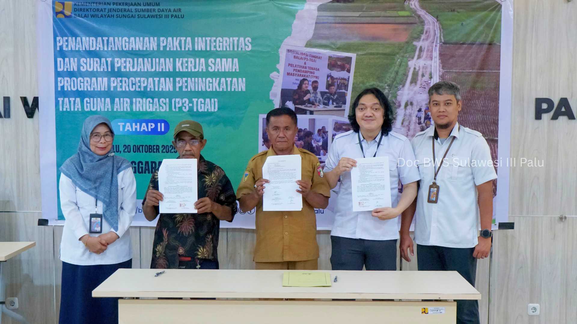 Penandatanganan Pakta Integritas Program P3-TGAI Tahap II Komitmen Wujudkan Tata Kelola Irigasi yang Transparan dan Akuntabel