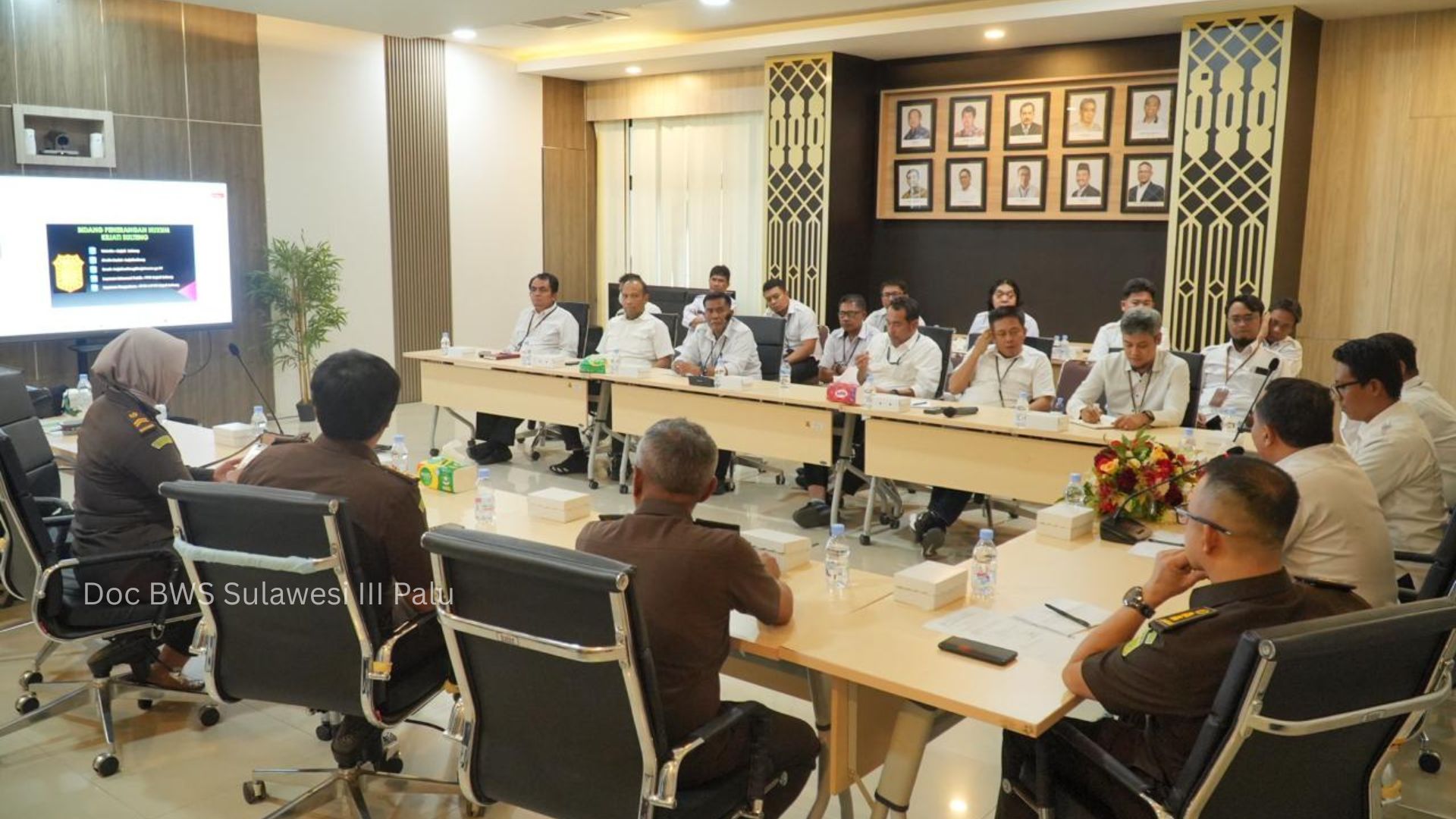 BWS Sulawesi III Palu Menerima Kunjungan dari Kejaksaan Tinggi Sulawesi Tengah Gelar Sosialisasi Kegiatan Penerangan Hukum