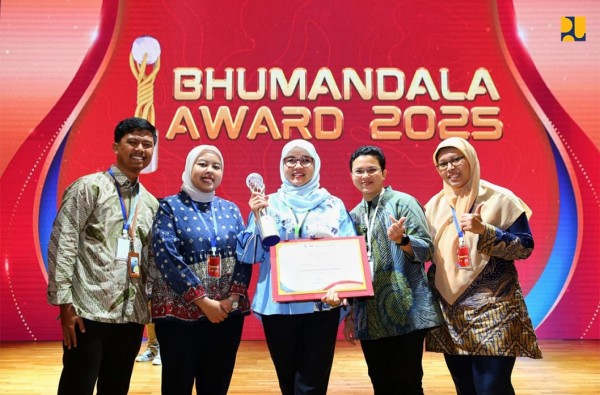 Inovasi Dashboard 3D Geospasial, Kementerian PU Raih Penghargaan Bhumandala Rajata 2025