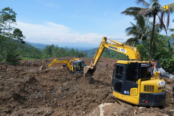 Operasi Pencarian Korban Longsor Banjarnegara Resmi Ditutup, Kementerian PU Tetap Siagakan Alat Berat dan Dukung Kebutuhan Pengungsi