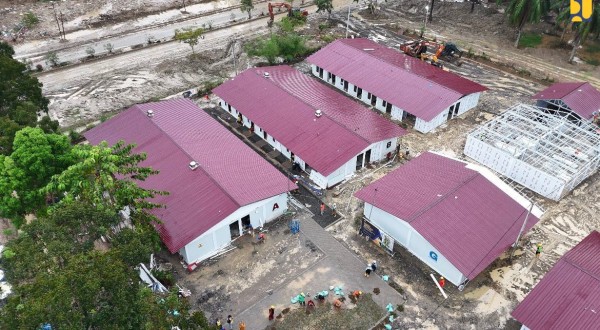 Kementerian PU Targetkan Pembangunan 1.606 Unit Huntara di Aceh dan Tapanuli Selatan Tuntas Sebelum Ramadhan