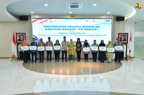 Kementerian PU Salurkan Donasi Bagi ASN Terdampak Banjir di Sumatera, Perkuat Solidaritas Internal