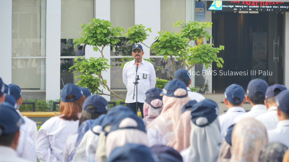 Apel Pagi BWS Sulawesi III Palu, Kesiapsiagaan Satgas Bencana dan Disiplin Jadi Fokus Utama