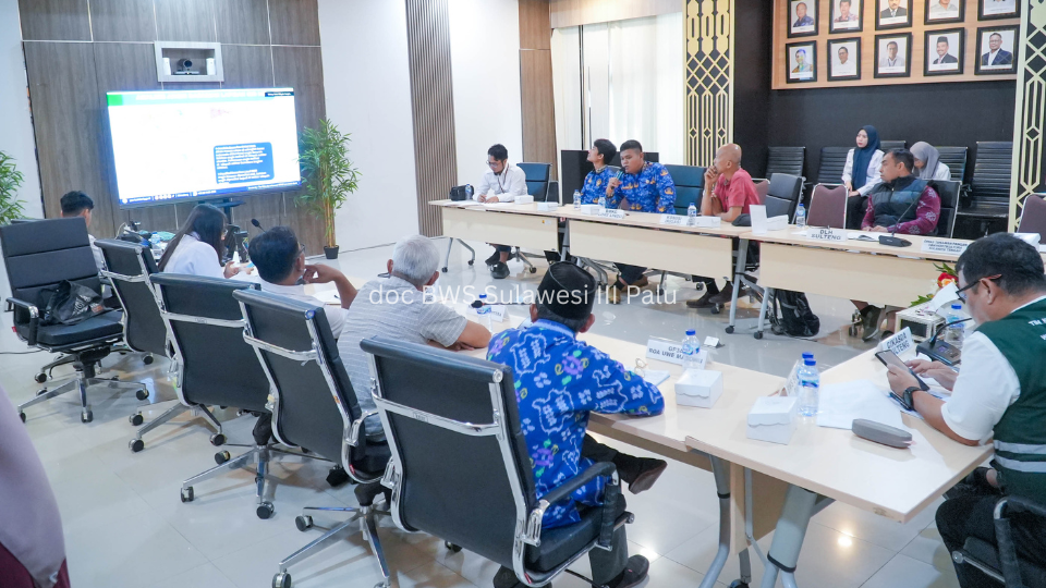 Bahas Rencana Alokasi Air Tahunan 2026, Pokja TKPSDA Palu-Lariang Fokus Sinkronisasi Data dan Skenario Ketersediaan Air