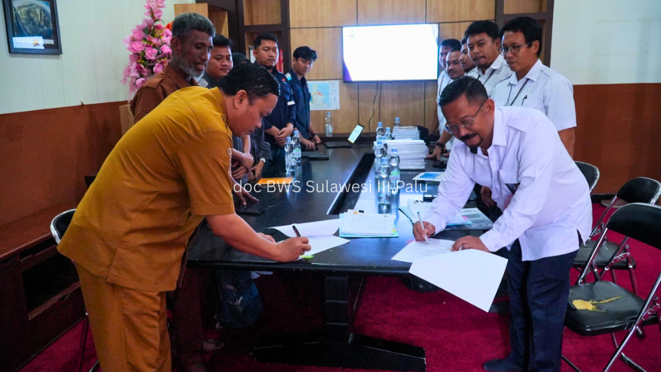 Penandatanganan BASTO Inpres 02 Tahun 2025 - Perkuat Pengelolaan Air untuk Mendukung Ketahanan Pangan di Kabupaten Donggala