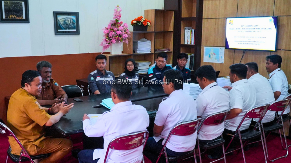 Penandatanganan BASTO Inpres 02 Tahun 2025 - Perkuat Pengelolaan Air untuk Mendukung Ketahanan Pangan di Kabupaten Donggala