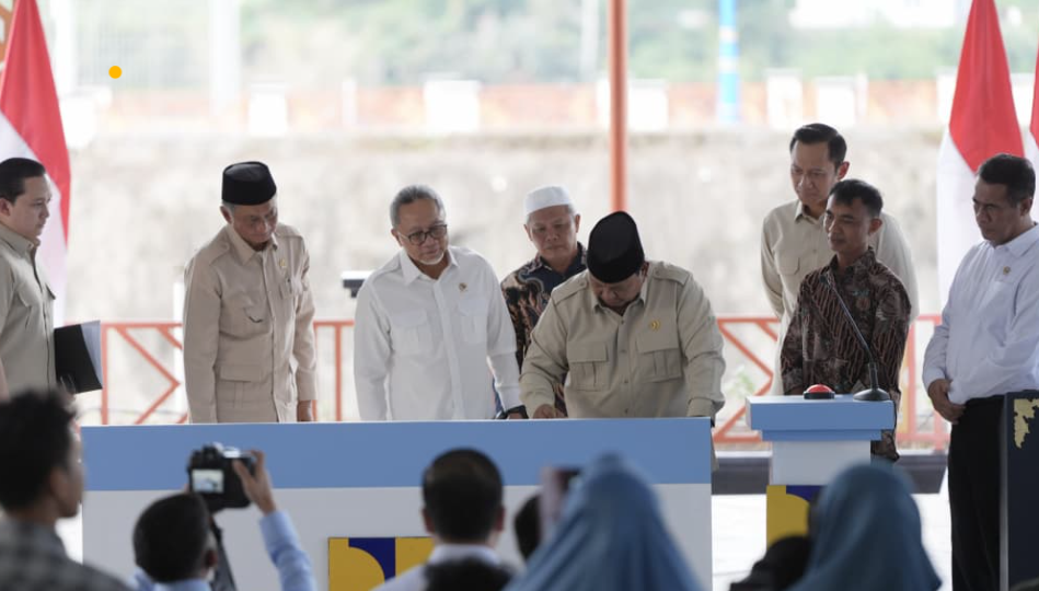 Perkuat Ketahanan Pangan Nasional, Presiden Prabowo Resmikan Lima Bendungan