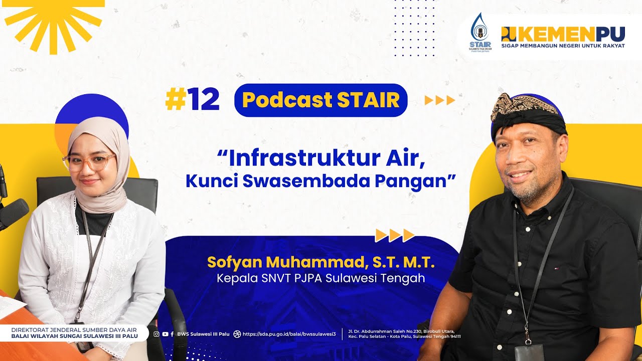 PODCAST STAIR #12 : Infrastruktur Air, Kunci Swasembada Pangan