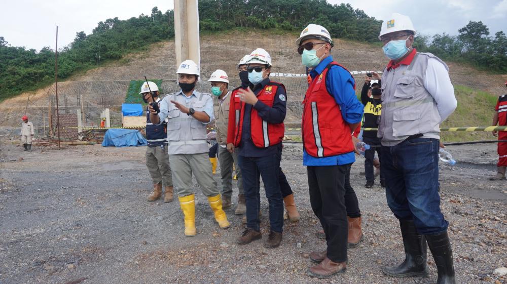 Kunjungan kerja Kepala Balai BWS Sulawesi IV Kendari ke Proyek Bendungan Ladongi