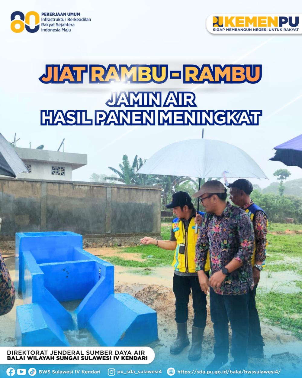 JIAT Rambu Rambu Jamin Air Hasil Panen Meningkat