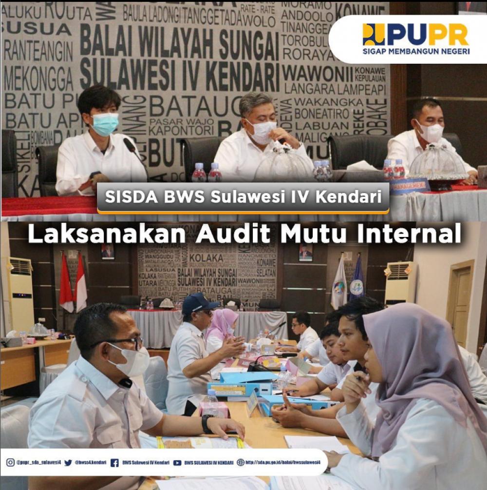 SISDA BWS Sulawesi IV Kendari Laksanakan Audit Mutu Internal