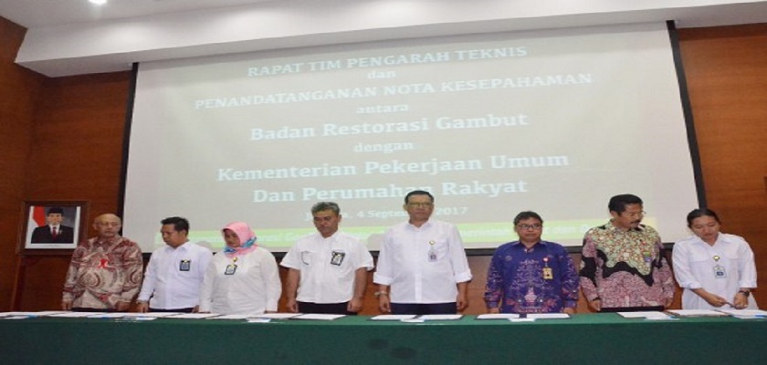 Gambar Kementerian PUPR dan Badan Restorasi Gambut Kerjasama Percepatan Restorasi Gambut di Tujuh Provinsi