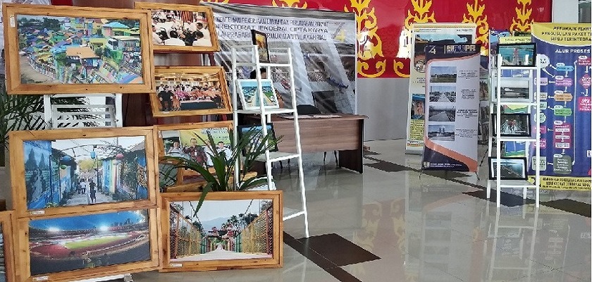 Gambar Pameran Memperingati Harbak PU 74 di Bandar Udara Sultan Syarif Qasim II Pekanbaru
