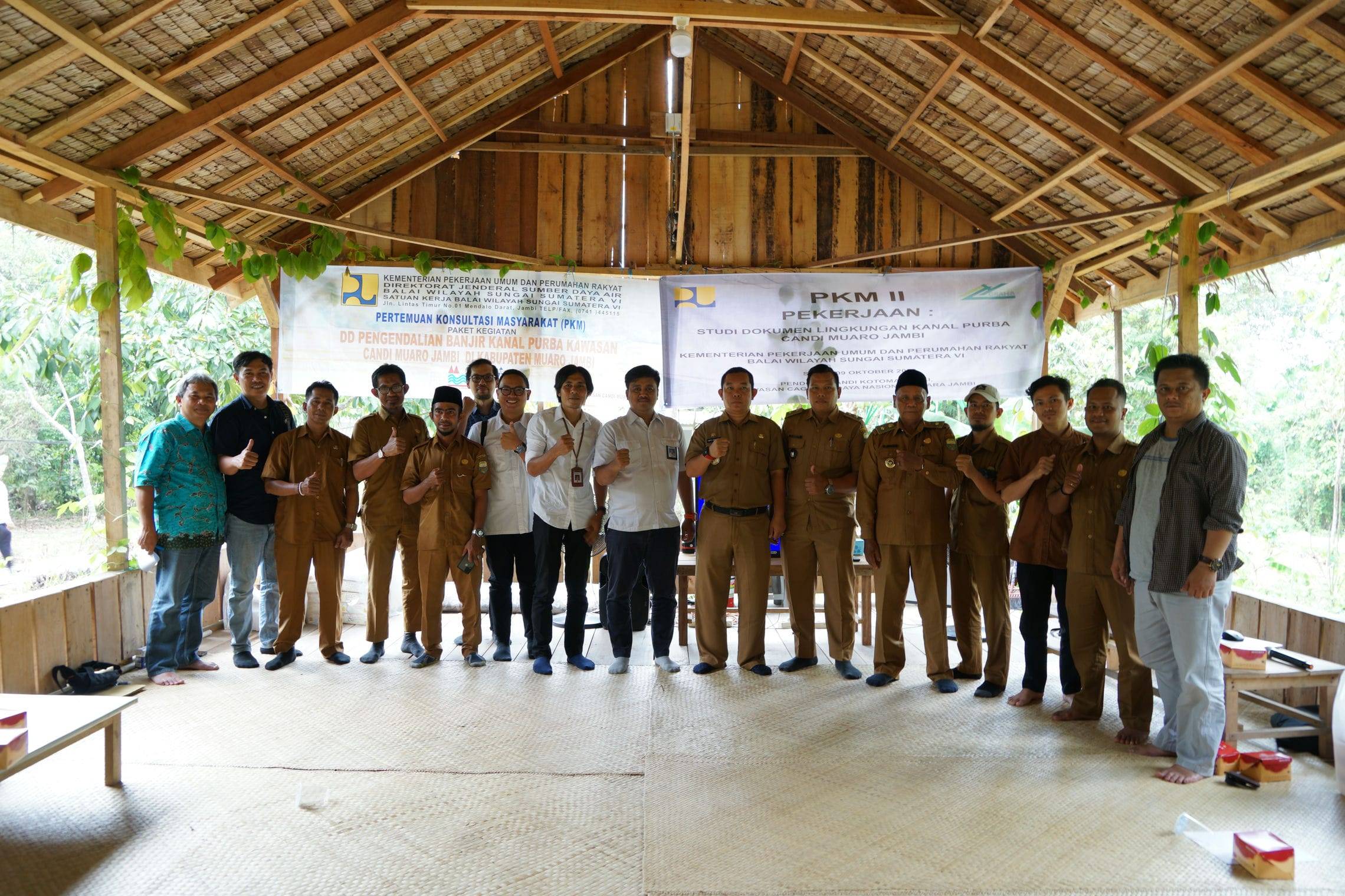 PKM 2 pada pekerjaan Jasa Konsultansi DD Pengendalian Banjir Kanal Purba dan Konsultansi Studi Dokumen Lingkungan Hidup Pengendalian Banjir Kanal Purba Kawasan Candi Muaro