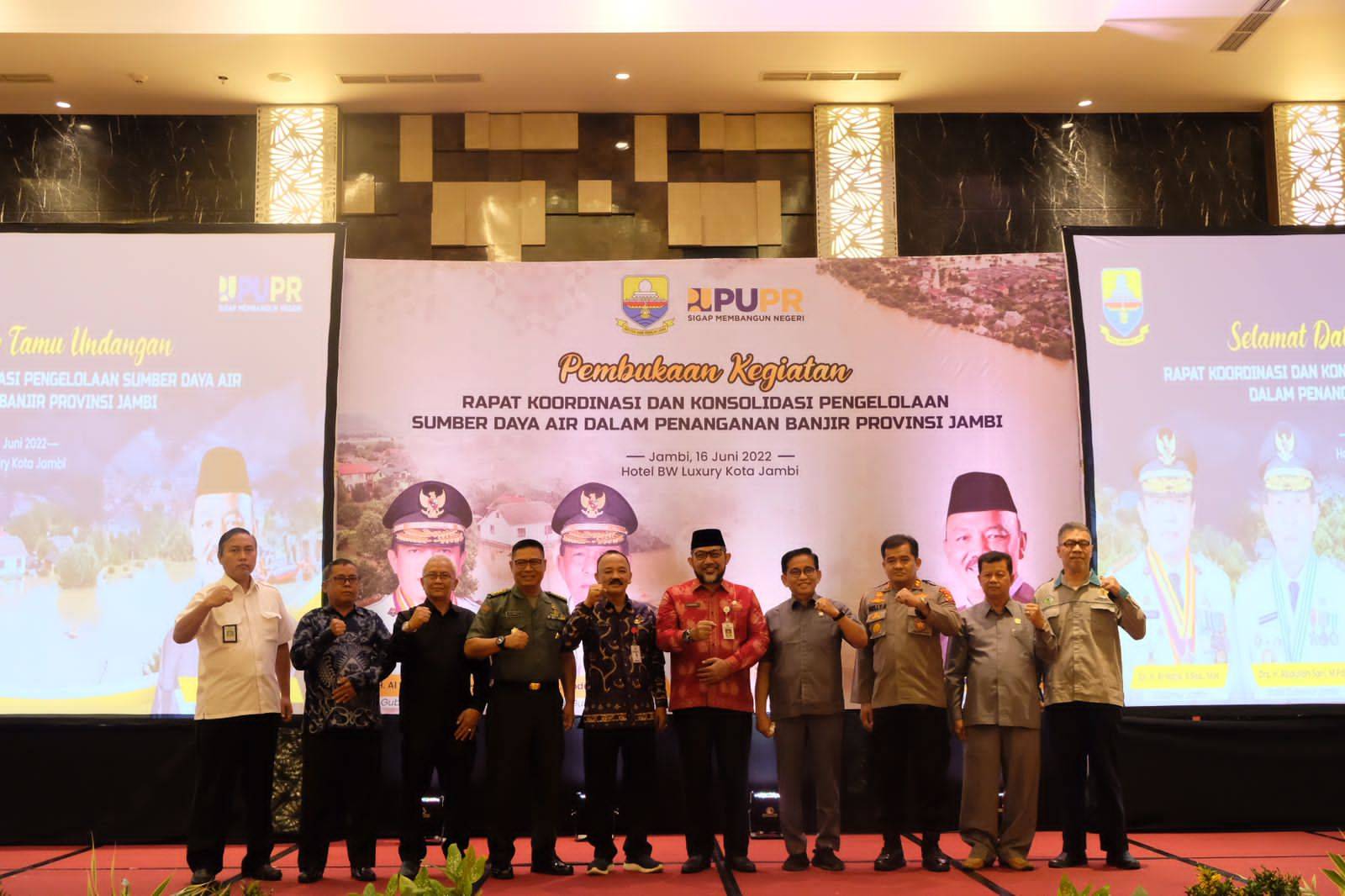 Rapat Koordinasi dan Konsolidasi Pengelolaan Sumber Daya Air dalam Penanganan Banjir Provinsi Jambi