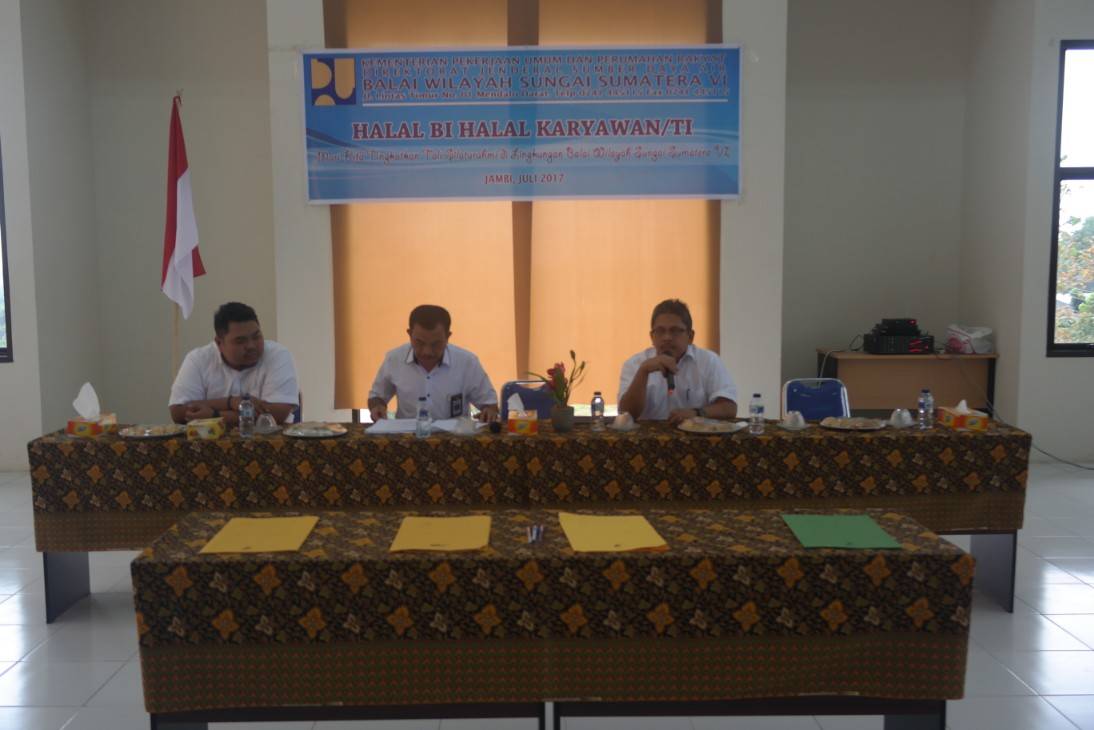 Halal Bi Halal Balai Wilayah Sungai VI Provinsi Jambi Juli 2017