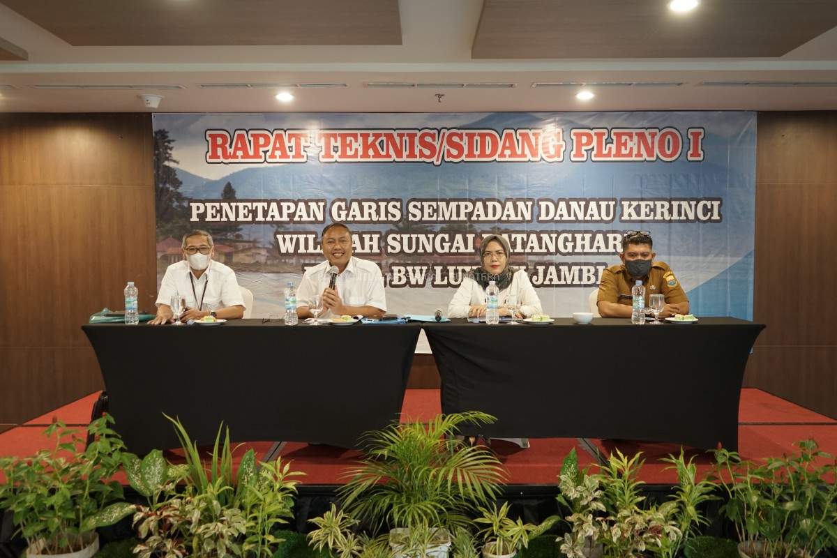 Rapat Teknis/Sidang Pleno I Penetapan Garis Sempadan Danau Kerinci