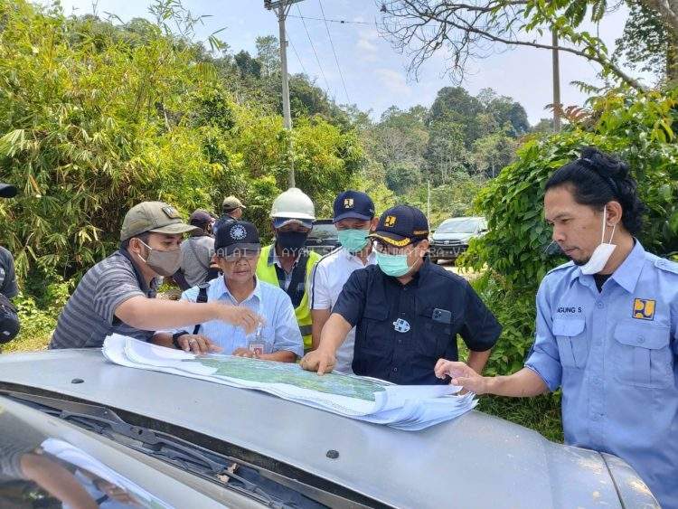 Kunjungan BWS Sumatera VI pada Pembangunan DI. Batang Asai Kabupaten Sarolangun