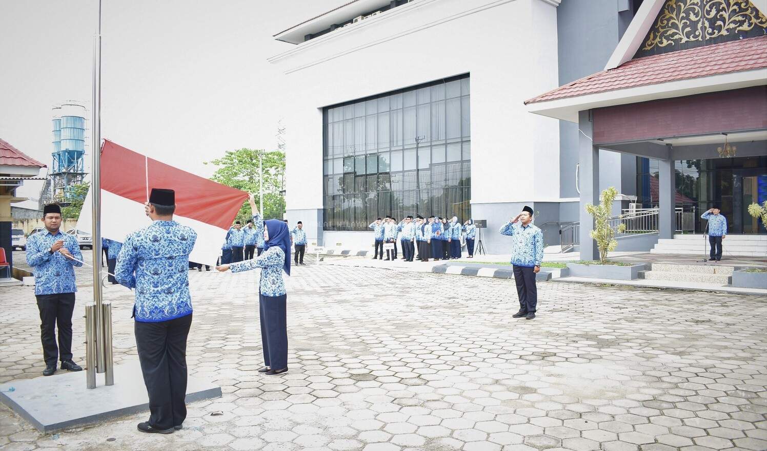 Upacara Bendera Memperingati HUT KORPRI ke-47