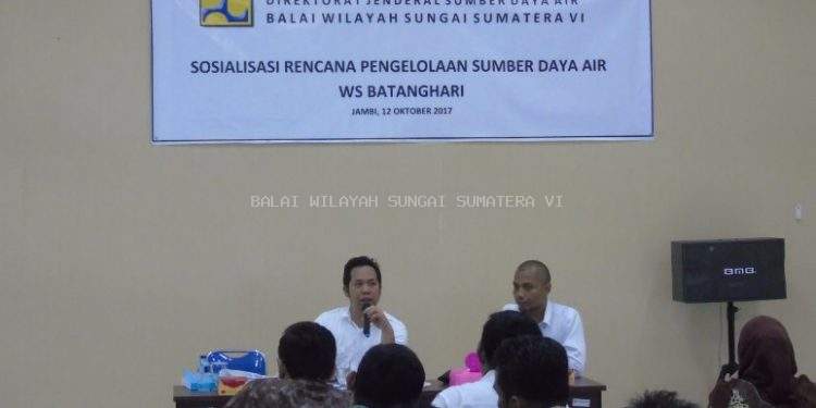 Paparan Sosialisasi Rencana Pengelolaan Sumber Daya Air Balai Wilayah Sungai Sumatera VI Jambi