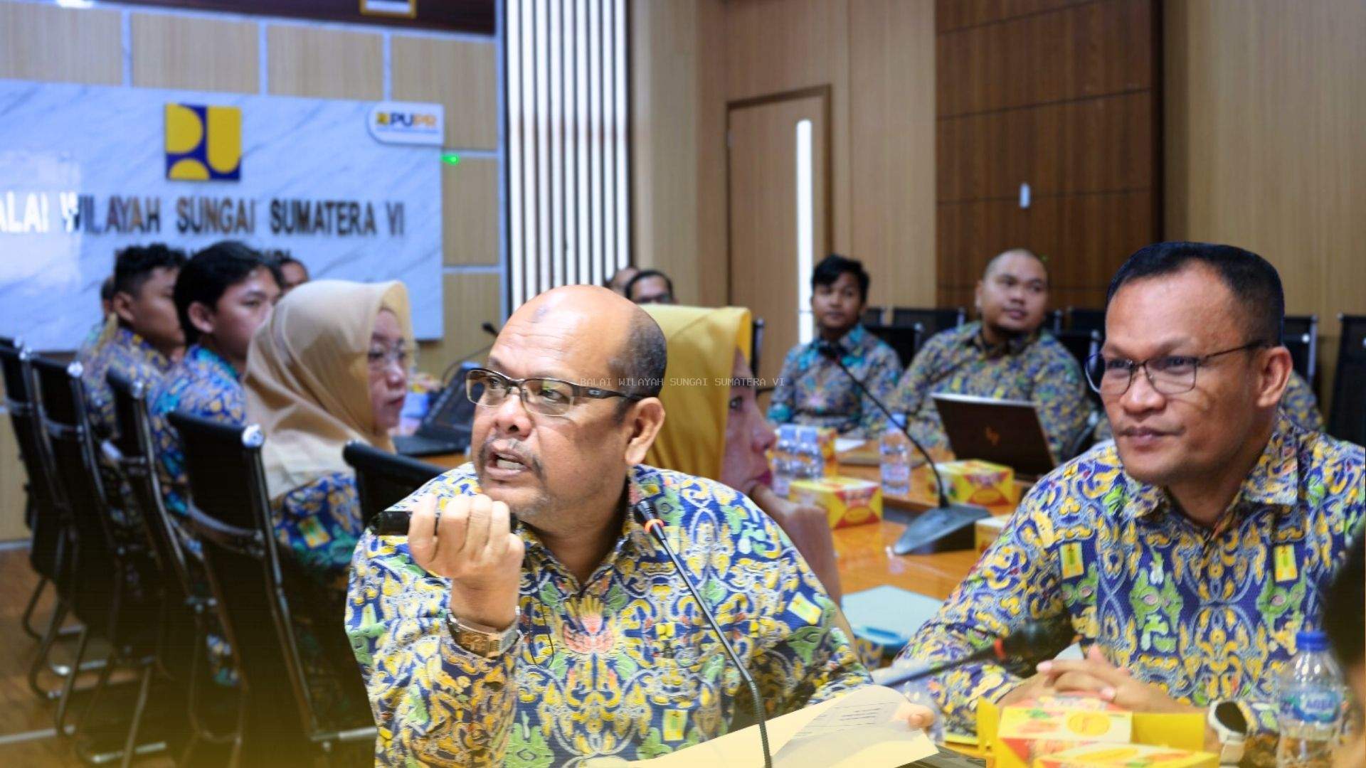 Rapat Pemantauan Progres Fisik dan Keuangan SNVT Pelaksanaan Jaringan Sumber Air Sumatera VI