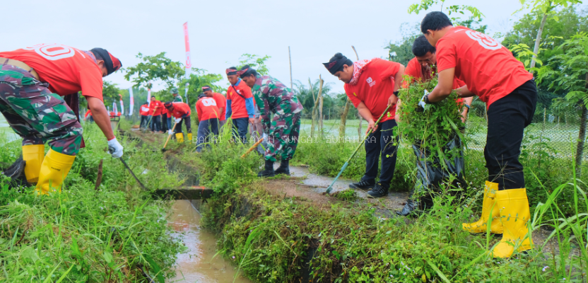Balai Wilayah Sungai Sumatera VI Gelar Gerakan Irigasi Bersih Sambut HUT ke-80 Kemerdekaan RI