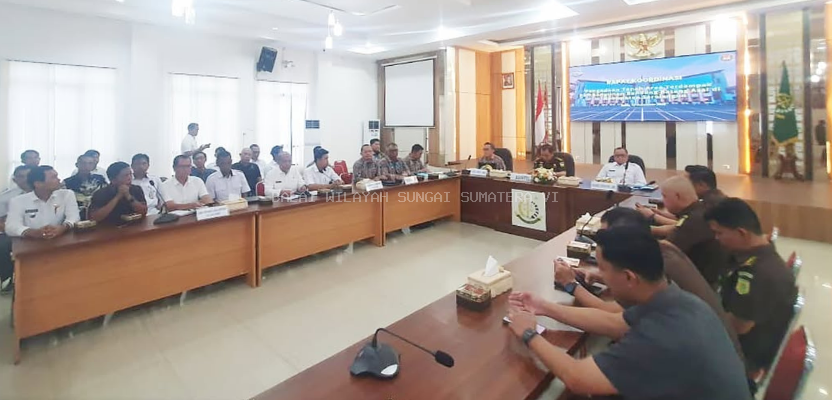 Rapat Koordinasi Pembahasan Pengadaan Tanah Pembangunan Bendung Batang AsaI Kab. Sarolangun