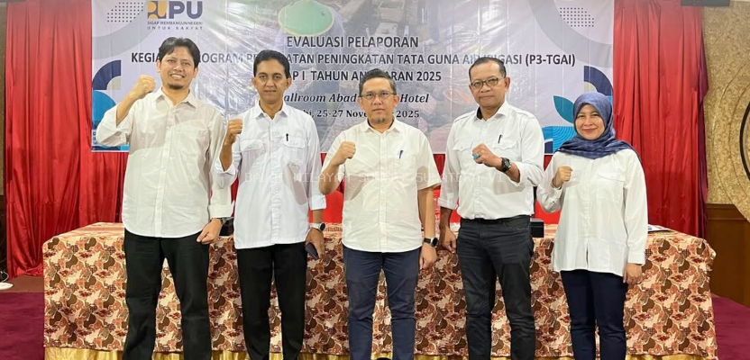 Evaluasi Pelaporan Program P3-TGAI Tahap I Tahun Anggaran 2025 BWS Sumatera VI