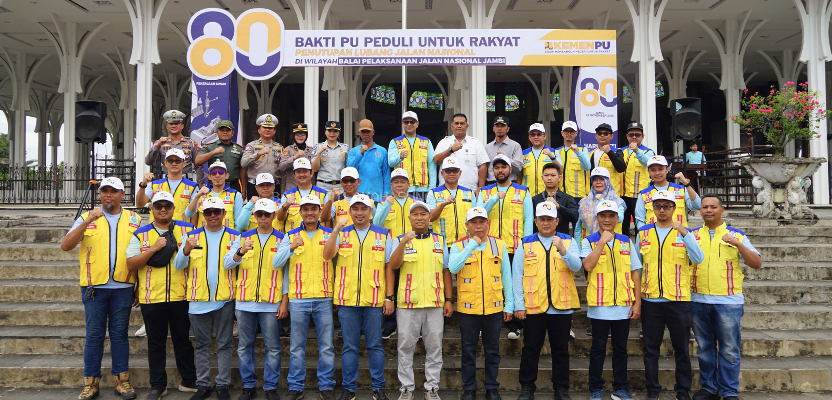 BWS Sumatera VI Hadiri Kegiatan Penutupan Lubang Jalan dalam Rangka Hari Bakti PU ke-80