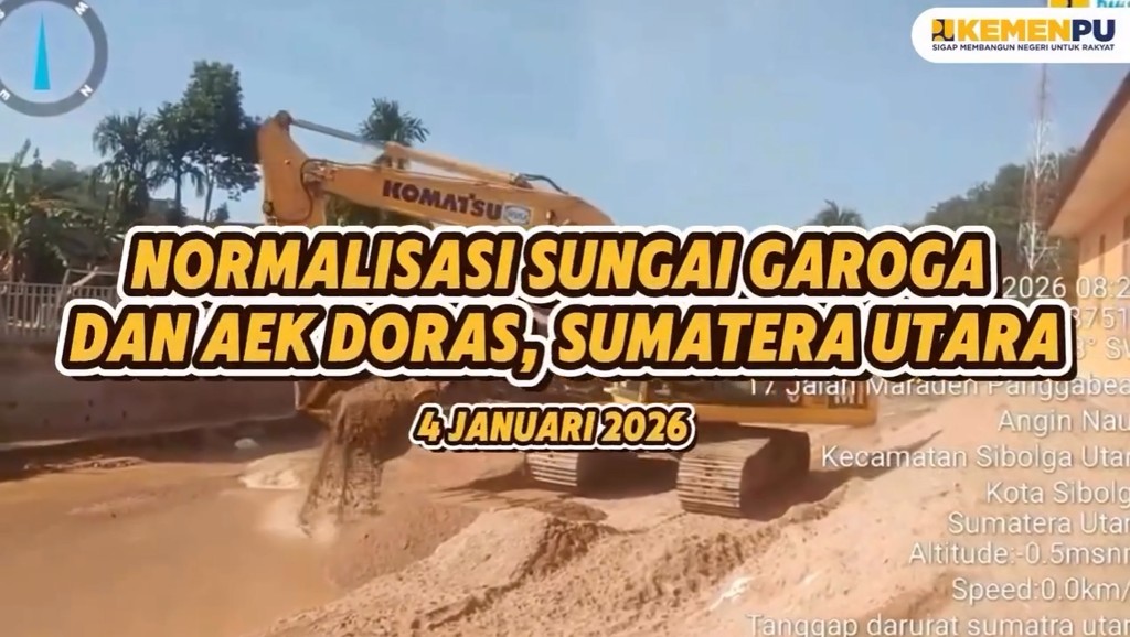 >Normalisasi Sungai Garoga dan Aek Doras, Sumatera Utara 4 Januari 2025
