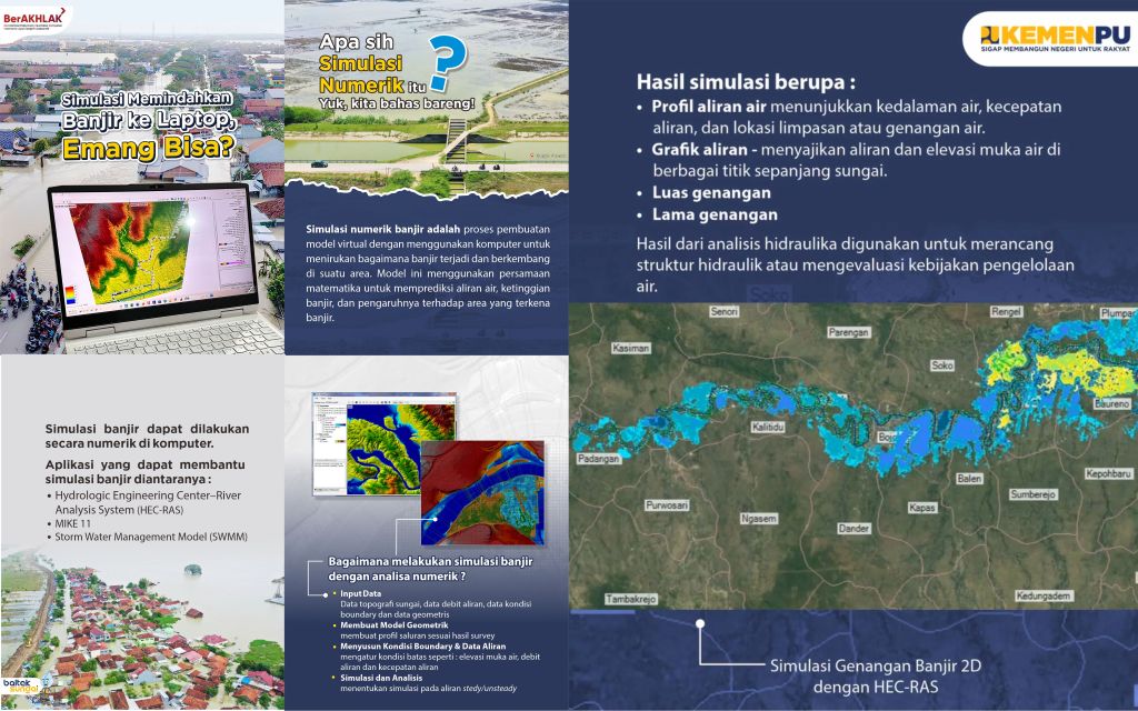 >Simulasi Memindahkan Banjir ke Laptop