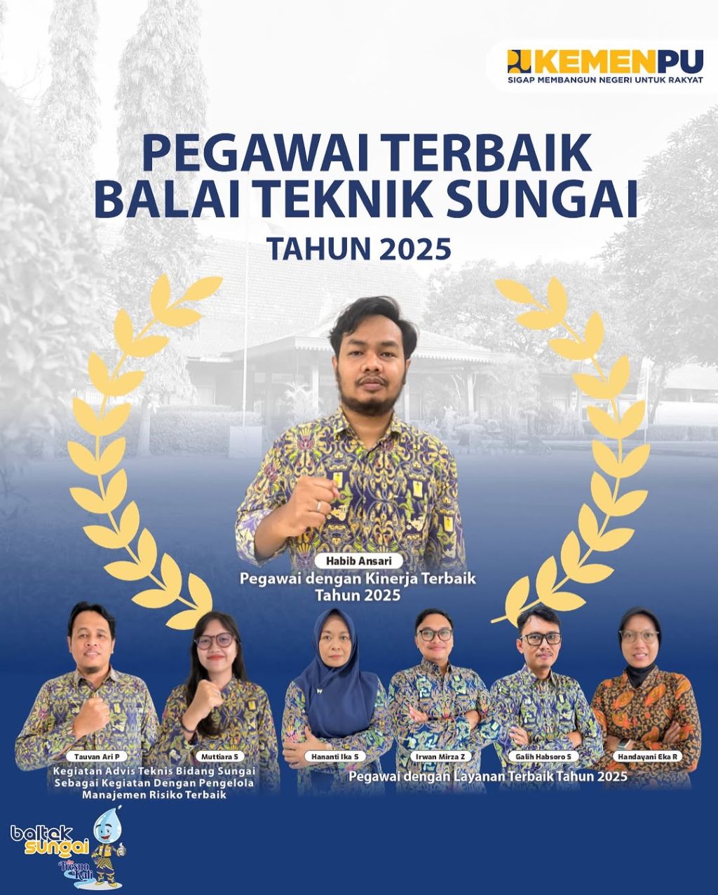 >Pegawai Terbaik Balai Teknik Sungai Tahun 2025