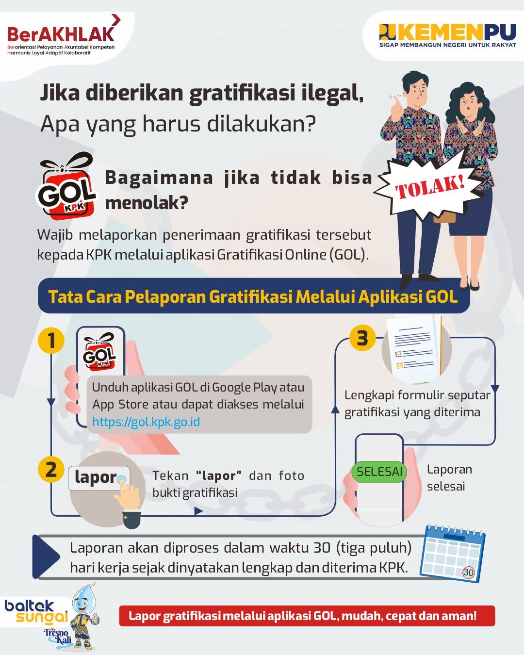 >Tata Cara pelaporan Gratifikasi Melalui Aplikasi GOL