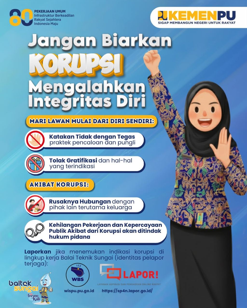 Jangan Biarkan Korupsi Mengalahkan Integritas Diri