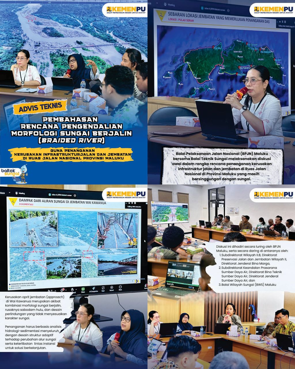 Advis Teknis Rencana Pengendalian Morfologi Sungai Berjalin