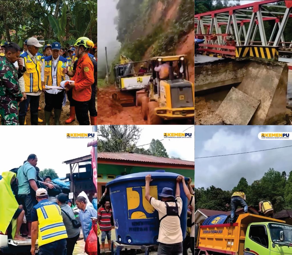 Upaya Tanggap Darurat Kementerian PU Dalam Bencana di Aceh, Sumatera Utara dan Sumatera Barat