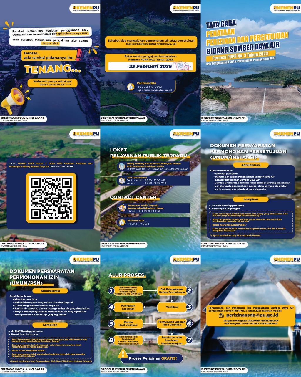 >Perizinan dan Persetujuan Bidang SDA